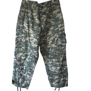 Army Camouflage Combat Trousers Large Shorty With Button Fly